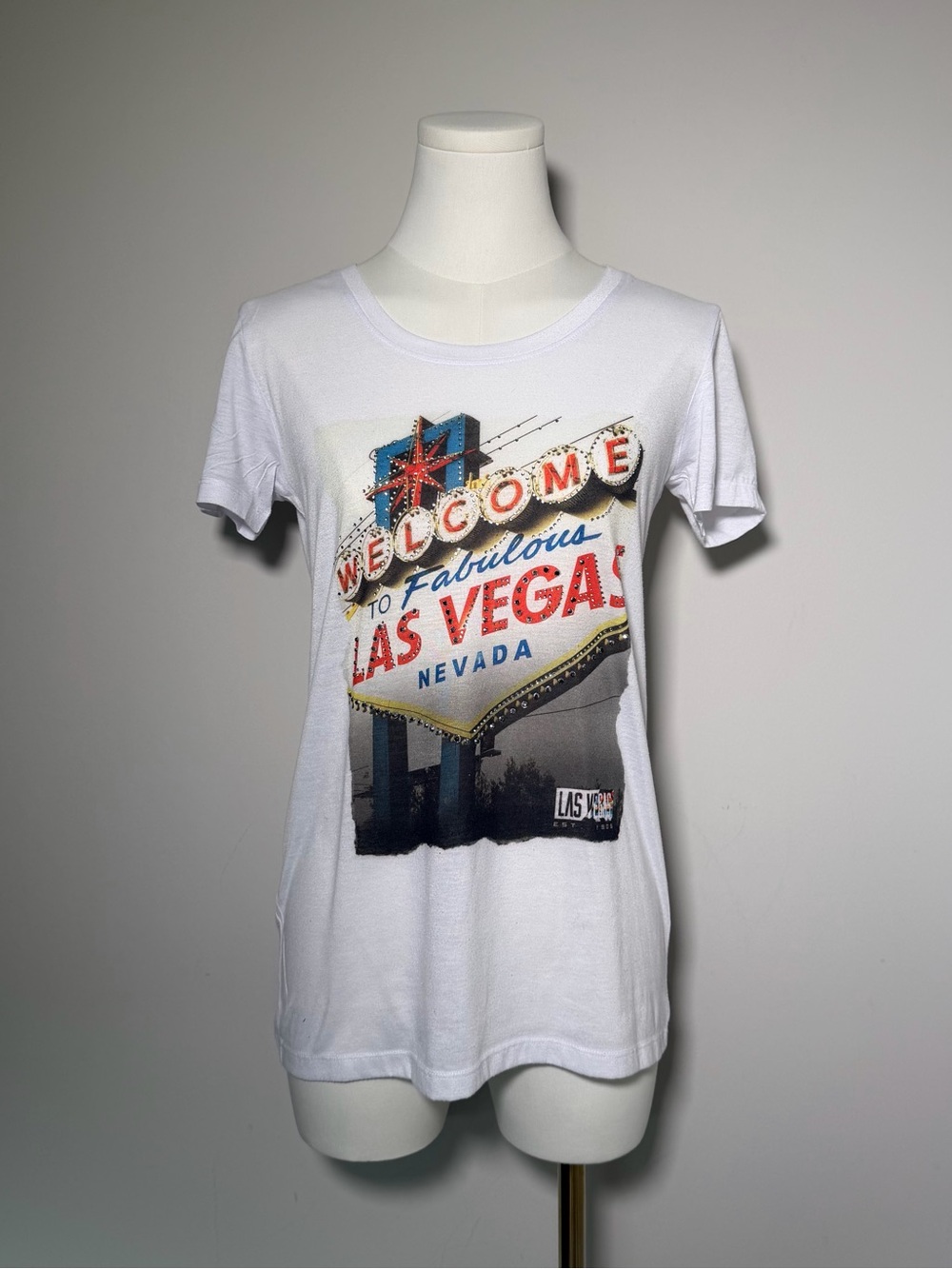 Welcome to Las Vegas Photo Graphic Tee Small